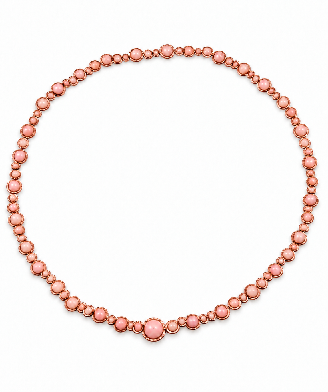 Pink Opal Bubble Necklace