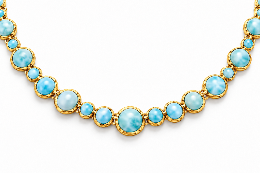 Larimar Bubble Necklace