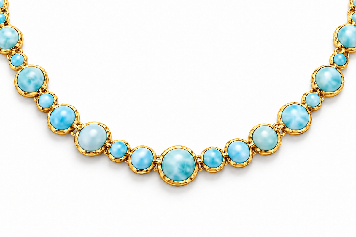Larimar Bubble Necklace