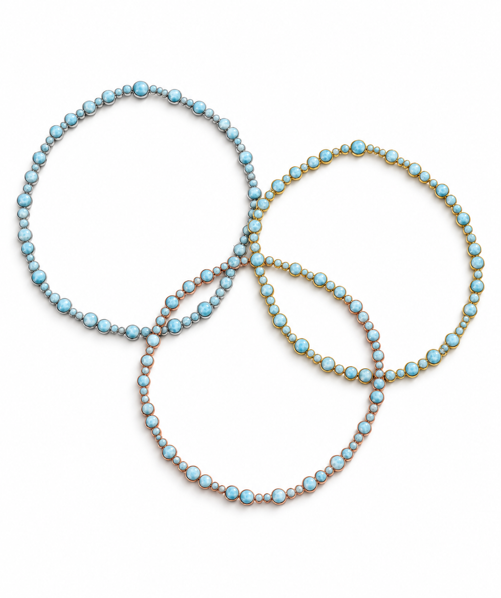 Larimar Bubble Necklace