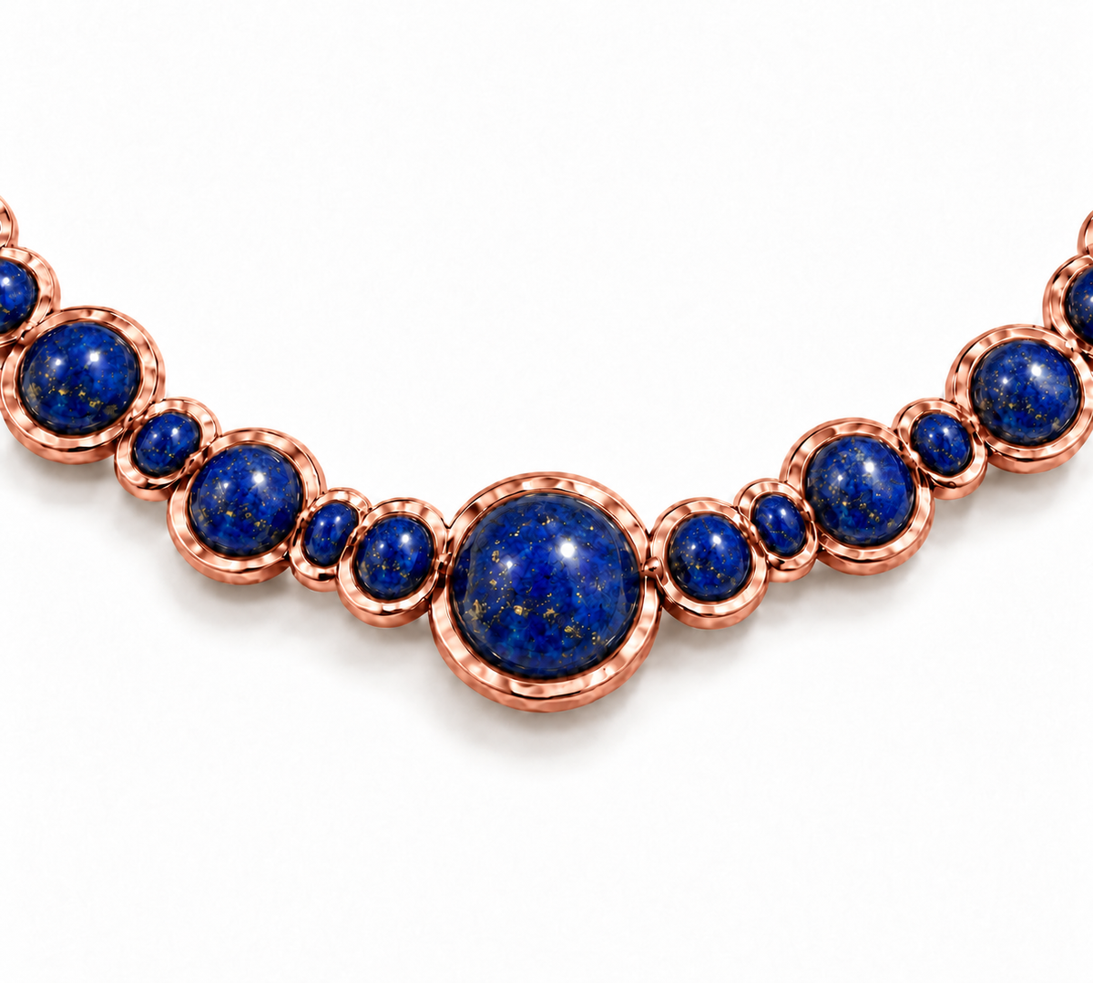 Blue Lapis Bubble Necklace