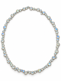 Rainbow Moonstone Bubble Necklace