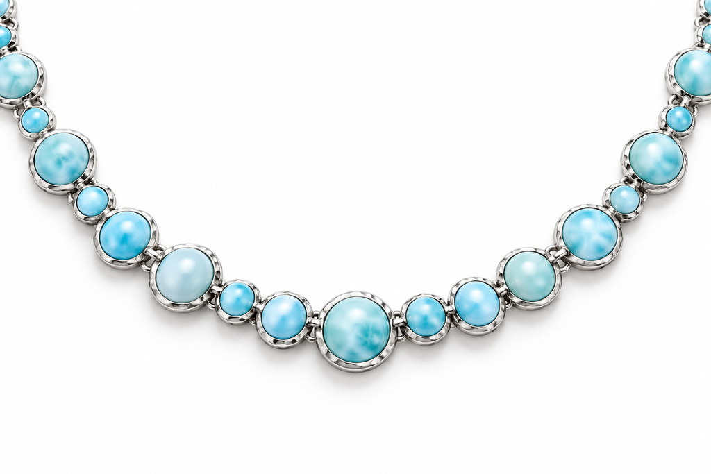 Larimar Bubble Necklace