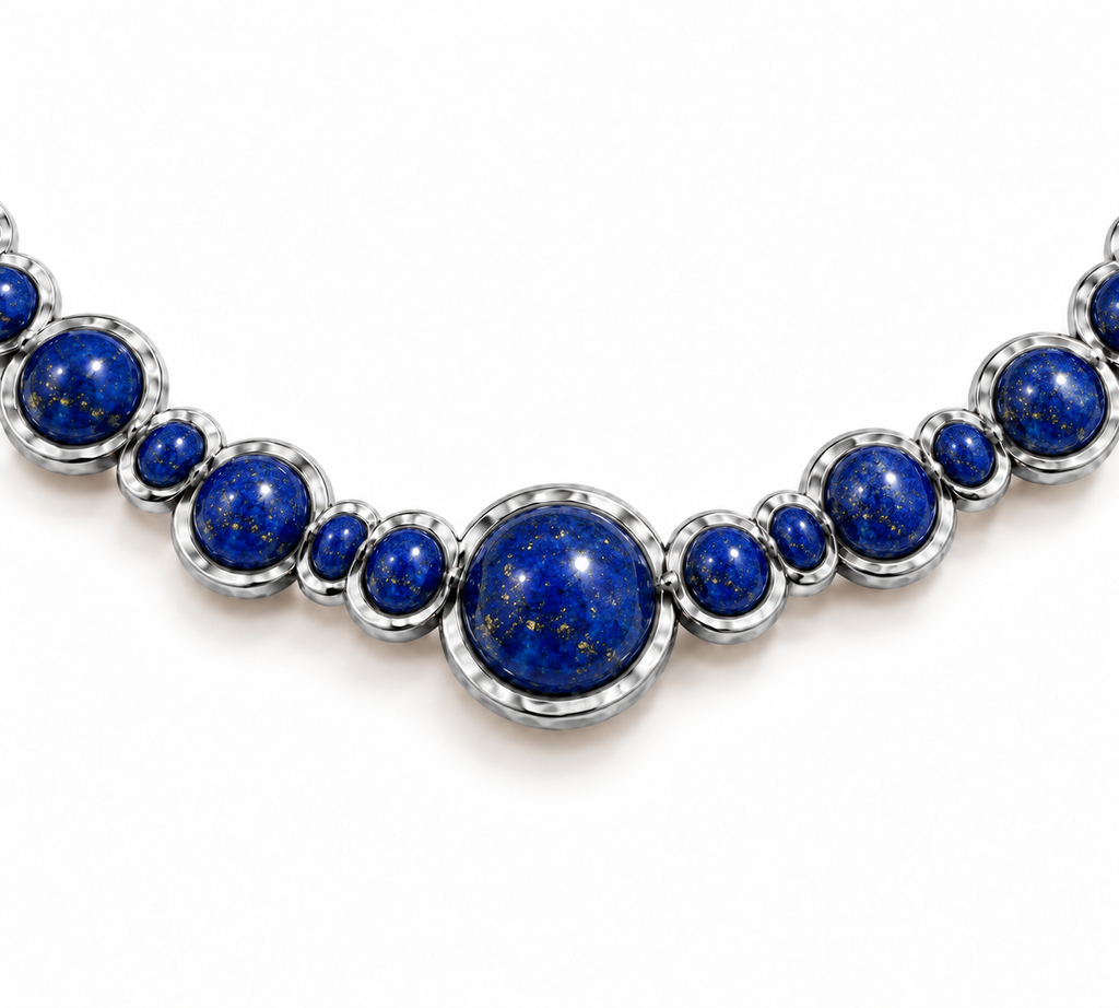 Blue Lapis Bubble Necklace