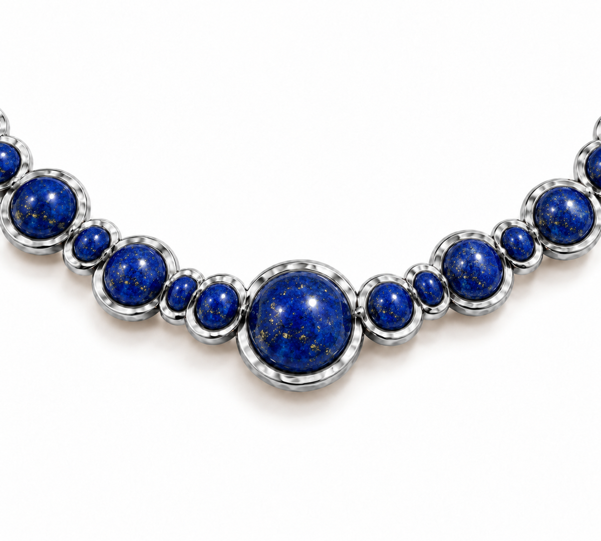 Blue Lapis Bubble Necklace