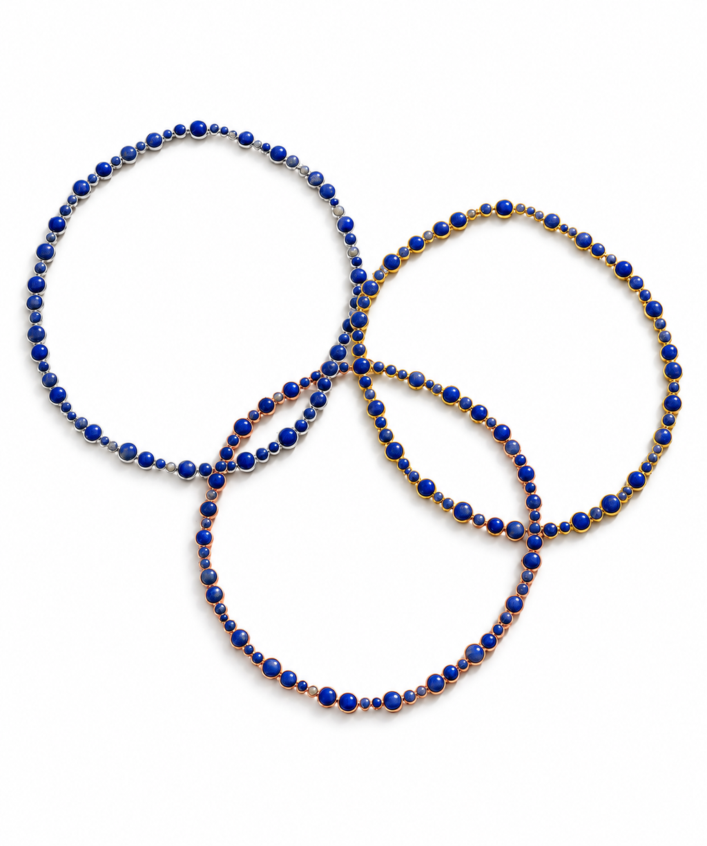 Blue Lapis Bubble Necklace