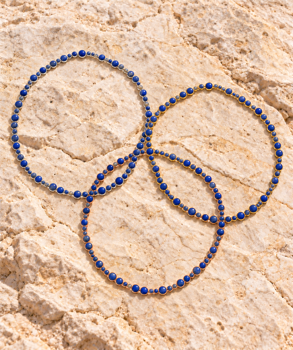 Blue Lapis Bubble Necklace