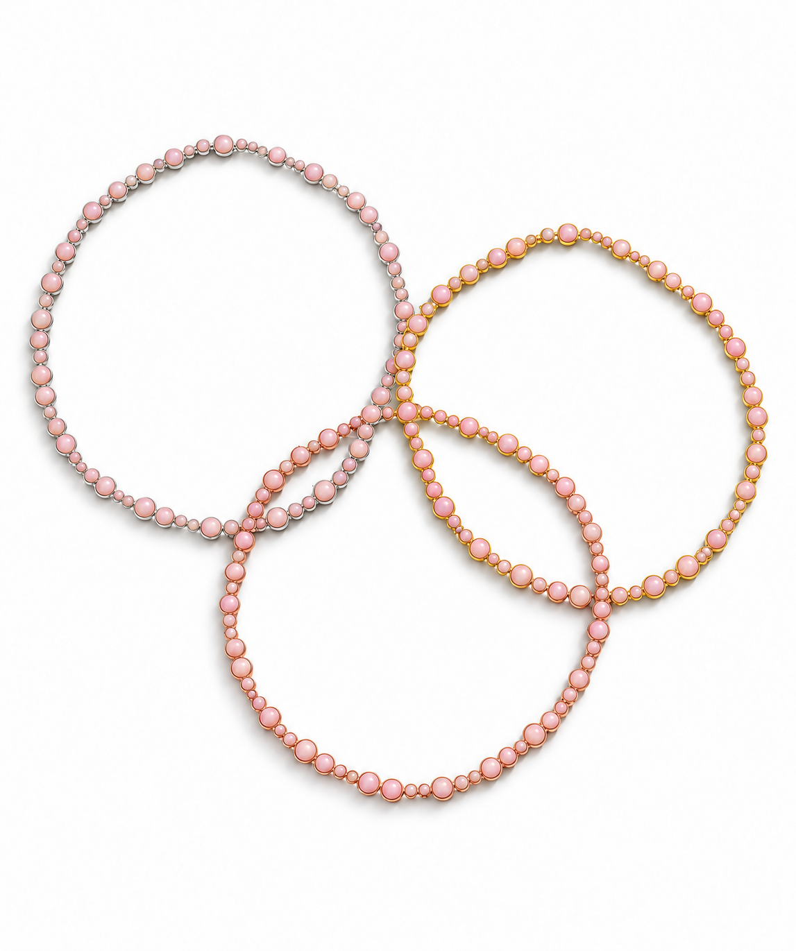 Pink Opal Bubble Necklace